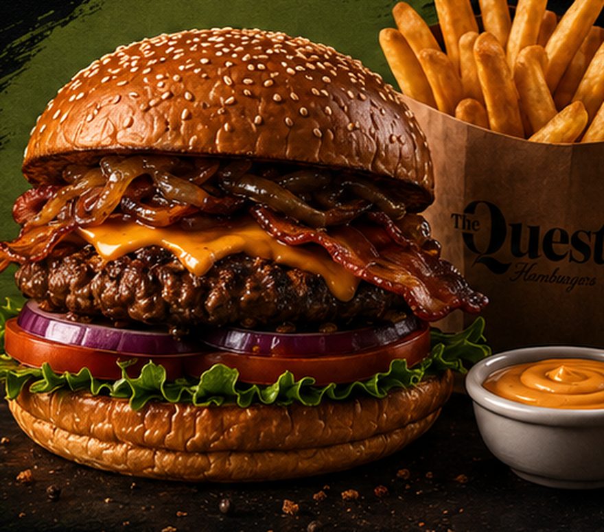 Burger premium The Quest avec frites